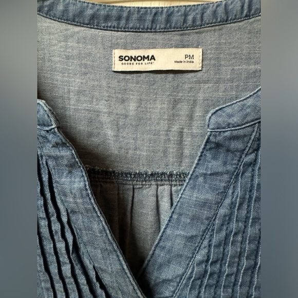 Sonoma Chambray Blue Dress - Picture 4 of 9